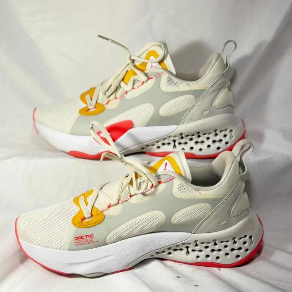 Puma XETIC Halflife Ivory Glow Sunblaze Women’s size 10 - Picture 6 of 11